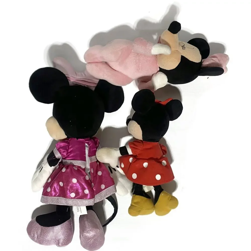 Minnie Mouse Plush Set of 3 Disney and Disney Parks w/Sleeping Baby Minnie